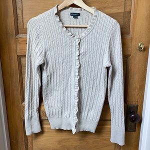 Eddie Bauer Ivory XS Sweater Cardigan